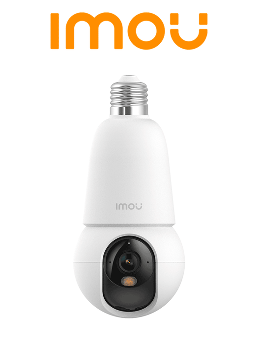 IMOU BulbCam 5MP (IPC-K6C-5H1WEB-E27-imou)- Cámara de 5Megapixeles/ Disuasión activa/ Modo privacidad/ Detección de humanos & Vehí­culos/ Audio bidireccional/ Full Color/ Smart tracking (No incluye Foco) #CONGIMOU1 #MCI1