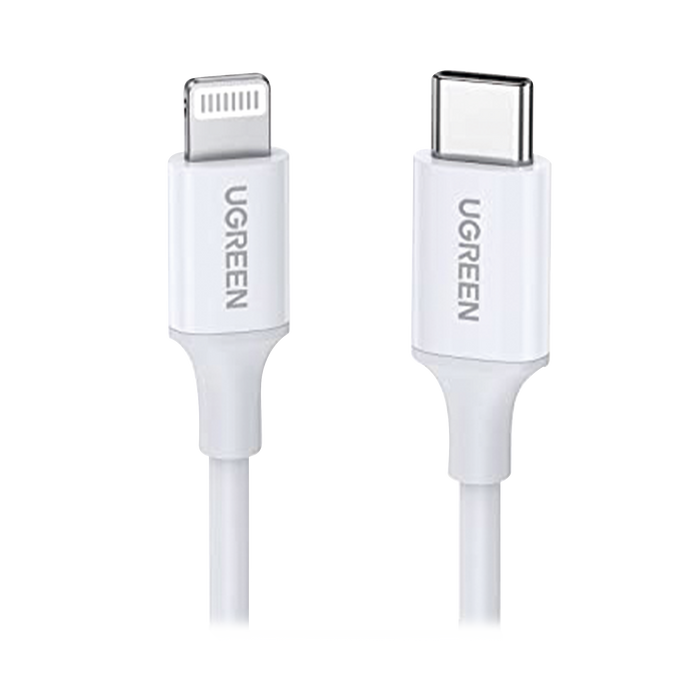 Cable USB-C a Lightning / MFi Certificado  / 1 Metro / Cable Lightning de Carga Rápida / Compatible con iPhone 14 Plus/14 Pro/13/13 Pro/12/12Pro/11, iPad Pro/Air, iPod, AirPods / Duradero y Flexible / Carga Rápida 60W máx.