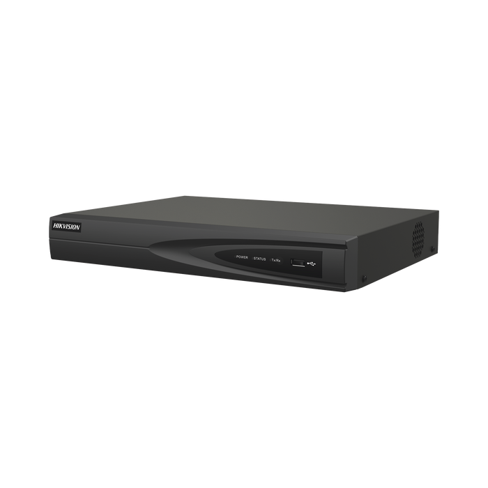 NVR 8 Megapixel (4K) (Compatible con Cámaras ACUSENSE) / 8 canales IP / 8 Puertos PoE+ / 1 Bahía de Disco Duro / Salida de Vídeo en 4K