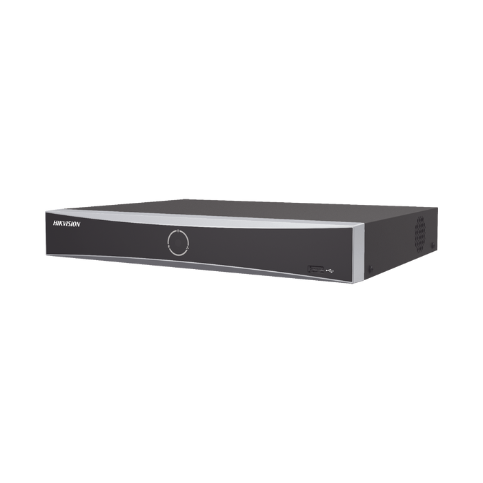 NVR 12 Megapíxel (4K) / 8 canales IP / 8 Puertos PoE+ / Reconocimiento Facial / AcuSense (Evita Falsas Alarmas) / 1 Bahías de Disco Duro / HDMI en 4K