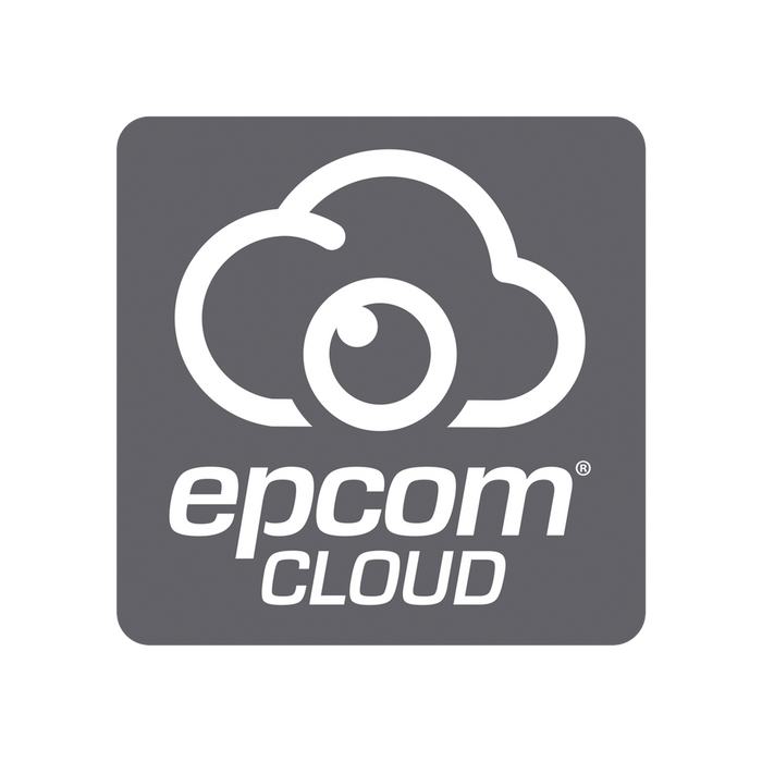 Suscripción Anual Epcom Cloud / Grabación en la nube para 1 canal de video a 8MP con 7 días de retención / Grabación continua