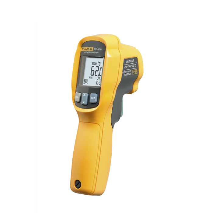Termómetro IR Para Medición de Temperatura de -30ºC a 500ºC, Con Precisión +-1.0%, y Clasificación IP54 de Resistencia al Agua y Polvo