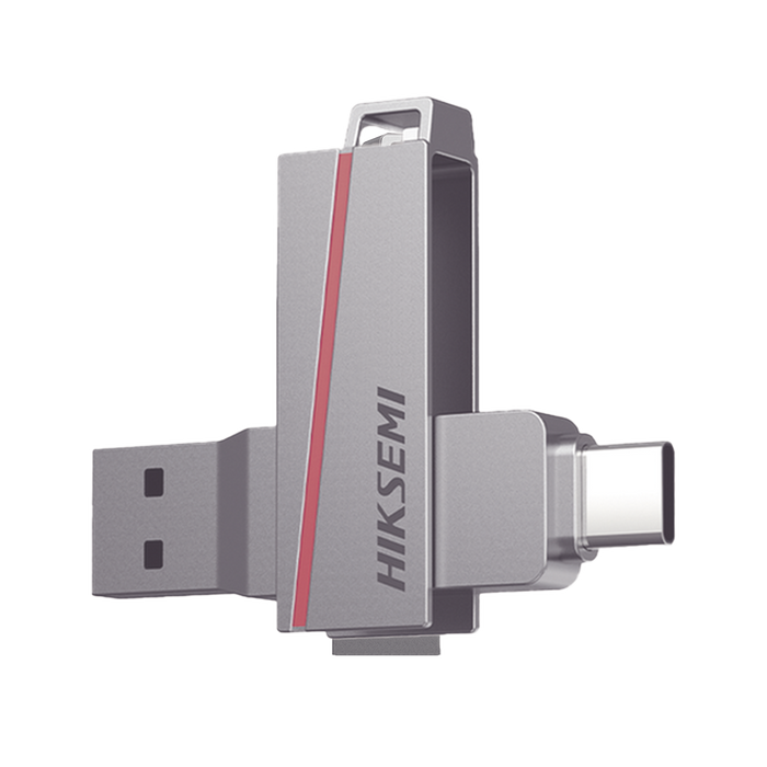 Memoria USB Dual de 256 GB / USB-C y USB-A / Transferencia de Alta Velocidad / Metálica / Compatible con Dispositivos Móviles, Windows, Mac y Linux