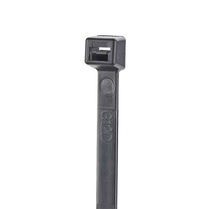 Cincho de Nylon 6.6 StrongHold™, de 160mm de largo, Color Negro, Exterior Resistente a Rayos UV, Paquete de 100pz